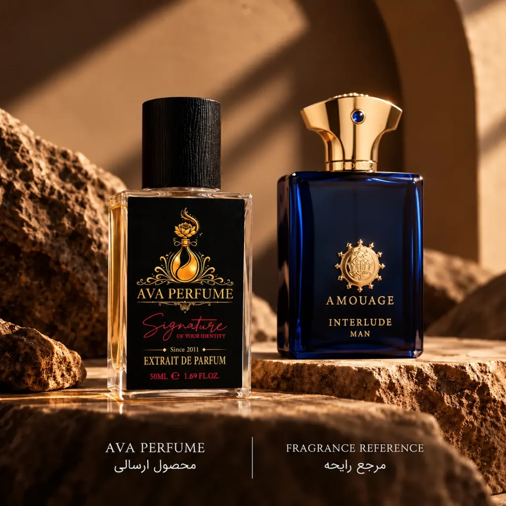 عطر ادکلن آمواج اینترلود من ۵۰ میل | نسخه اختصاصی آوا پرفیوم | Amouage Interlude Man 50ml