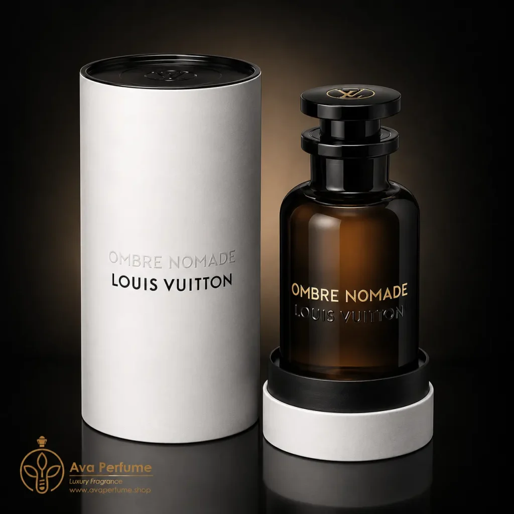 عطر اورجینال لویی ویتون آمبر نومد Louis Vuitton Ombre Nomade همراه با جعبه اصلی برند لویی ویتون
