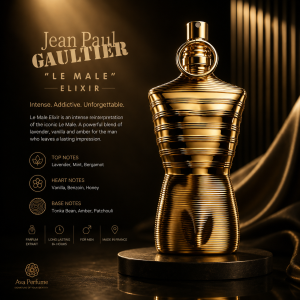 عطر ادکلن ژان پل گوتیه له میل الکسیر | Jean Paul Gaultier Le Male Elixir - Image 3